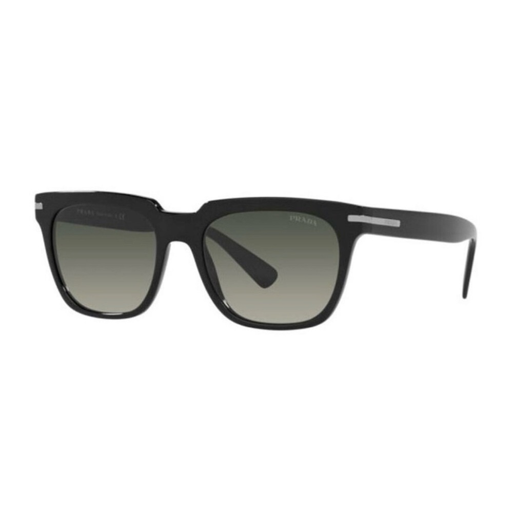 Prada Sunglasses SPR04Y 1AB-2D0 Black Square Frames Gray Lenses 56-19-150